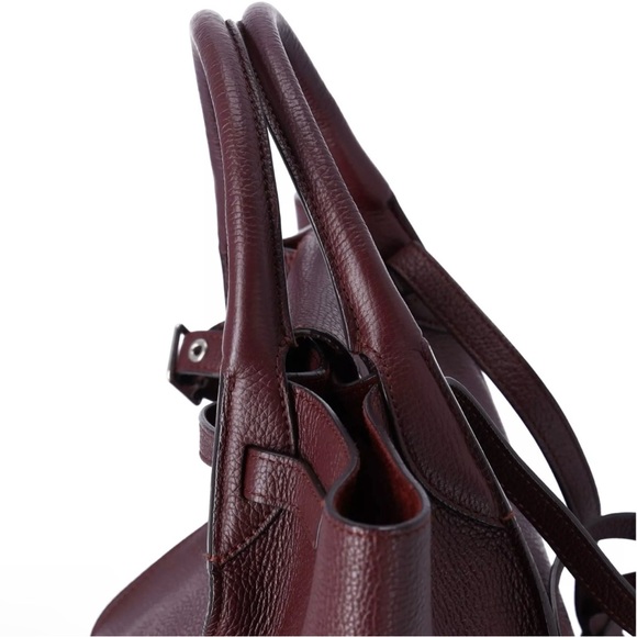Celine Big Bag Small Tote Convertible Shoulder Bag Smooth Leather Bordeaux - Picture 3 of 13